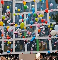Malatya'da binlerce balon gökyüzüne bırakıldı…