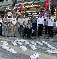 Malatya'da Burger King önünde boykot çağrısı
