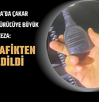 Malatya'da Çakar Kullanan Sürücüye Büyük Ceza: Araç Trafikten Men Edildi