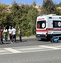 Malatya'da çapa motoru ile minibüs çarpıştı: 1 yaralı