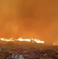 Malatya'da çöplük yangını korkuttu: Alevler geceyi aydınlattı!
