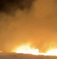 Malatya'da çöplük yangını korkuttu:Alevler geceyi kapladı