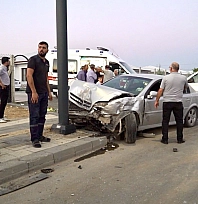 Malatya'da DSİ Kavşağı'nda iki otomobil çarpıştı: 2 yaralı