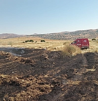 Malatya'da ekin yangını çıktı! Ekipler kısa sürede söndürdü