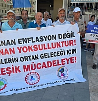 Malatya'da Emeklilerden Madencilere destek: 'Mücadelenin bir parçasıyız'