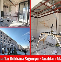 Malatya'da esnaflar dükkâna sığmıyor: Anahtarı alan duvarı yıktı
