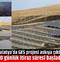 Malatya'da GES projesi askıya çıktı: 30 günlük itiraz süresi başladı