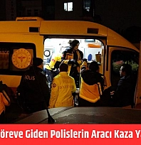 Malatya'da Göreve Giden Polislerin Aracı Kaza Yaptı: 2 Yaralı