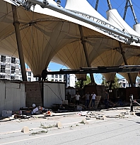 Malatya'da görüntü kirliliği sona eriyor: Konteynerler tek tek kaldırılıyor
