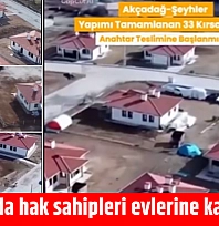Malatya'da hak sahipleri evlerine kavuşuyor…