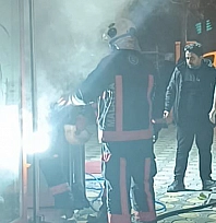 Malatya'da İş Yerinde Yangın