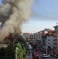 Malatya'da işçilerin kaldığı yatakhanede yangın çıktı, dakikalar içinde kül oldu