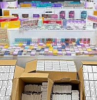 Malatya'da binlerce bandrolsüz makaron ve tütün mamulü ele geçirildi