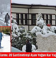 Malatya'da Kar Alarmı: 20 Santimetreyi Aşan Yoğun Kar Yağışı Bekleniyor