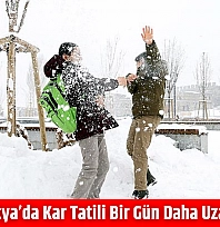 Malatya'da kar tatili bir gün daha uzatıldı