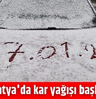 Malatya'da kar yağışı başladı