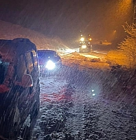 Malatya'da kar yağışı ulaşımı olumsuz etkiledi