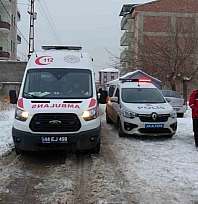Malatya'da doğalgaz şüphesi, karı koca hastanelik oldu
