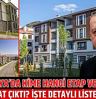 Malatya'da Kime Hangi Etap ve Kaçıncı Kat Çıktı? İşte Detaylı Liste…