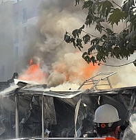Kontrollü patlatma orman yangını çıkardı