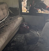 Malatya'da konteyner yangını: Bahçede maddi hasar oluştu