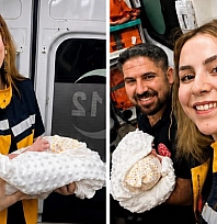 Malatya'da 2 bin 150 rakımlı dağda anne ve bebeğini kurtardılar