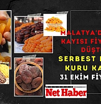 Malatya'da kuru kayısı fiyatları düştü! Serbest piyasa kuru kayısı 31 Ekim fiyatları