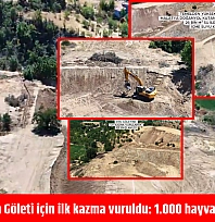 Malatya'da Kutan Göleti için ilk kazma vuruldu: 1.000 hayvana su sağlayacak