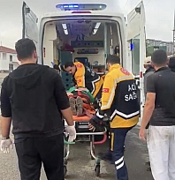 Malatya'da minibüsten inen yayaya otomobil çarptı
