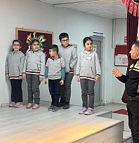 Malatya'da öğrencilere trafik kuralları anlatıldı