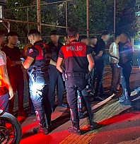Malatya'da park ve bahçelerde asayiş uygulaması! 39 kişi sorgulandı