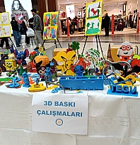 Malatya'da renkli sergi: Üreten çocuklar sahnedeydi….