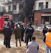 Malatya'da şantiyede korkutan yangın