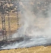Malatya'da tarımsal üretim sahasında yangın!
