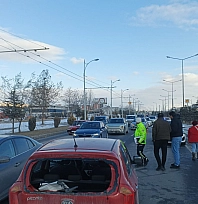 Malatya'da trafik kazası ucuz atlatıldı