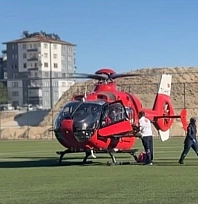 Malatya'da 77 yaşındaki hasta ambulans helikopterle sevk edildi