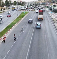 Malatya'da yaya geçitlerinde yeni denetim: Sürücüler tek tek kontrol edildi