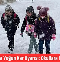 Malatya'da yoğun kar uyarısı: Okullara 1 gün ara