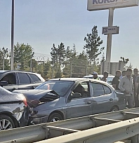 Malatya'da zincirleme kaza! 5 araç birbirine girdi! 1 yaralı
