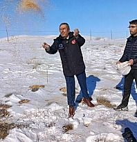 Malatya'da Zorlu Kış Seferberliği: Yaban Hayvanları İçin Yemleme Başladı