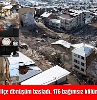 Malatya'daki o ilçe dönüşüm başladı. 176 bağımsız bölüm inşa edilecek.