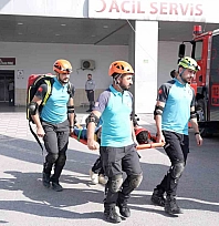 Malatya'da gerçeği aratmayan tatbikat