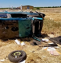 Malatya havaalanı yolunda feci kaza: 1 yaralı!