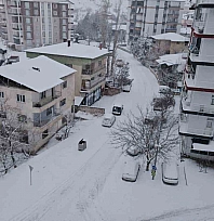 Kar kalınlığı 30 santimetreyi buldu