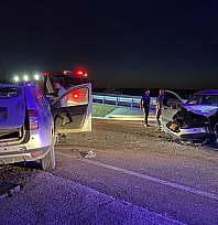 Malatya Kuzey Çevre Yolunda feci kaza: Araçlar kafa kafaya çarpıştı! 6 yaralı