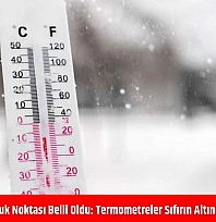 Malatya'nın en soğuk noktası belli oldu: Termometreler sıfırın altında 23,2'yi gösterdi