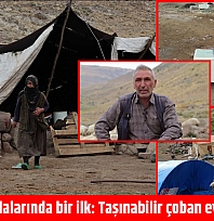 Malatya yaylalarında bir ilk: Taşınabilir çoban evleri kuruldu