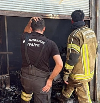 Marangoz atölyesinde yangın: 2 yaralı
