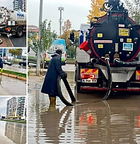 MASKİ ekipleri sahaya indi! Malatya'da caddelerde su tahliyesi başladı