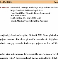 Meteoroloji uyardı: Yağışlı hava bekleniyor